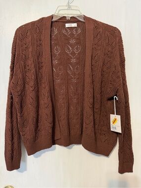 Women's Lauren Conrad Brown Cardigan / Sweater - Size Small - NWT